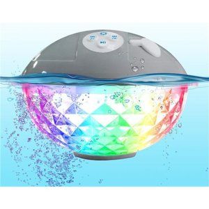 Pool Speaker with Colorful Lights, Floating Bluetooth Speaker IPX7 Waterproof